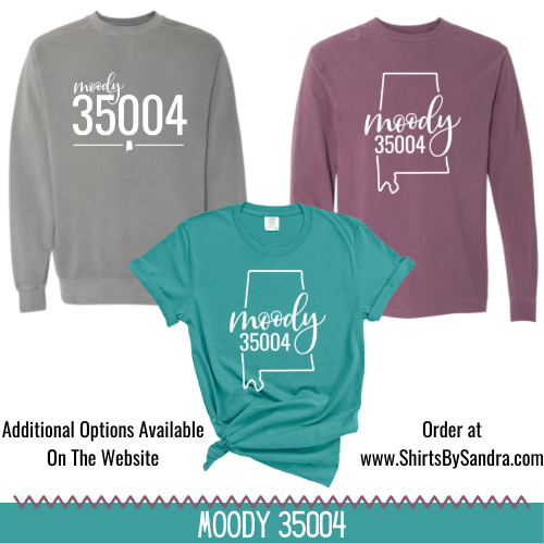 Moody Zip Code Shirts