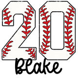 Baseball Numbers With Name