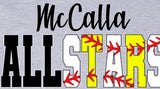 Allstars Stitches Plain Baseball and Softball 2026