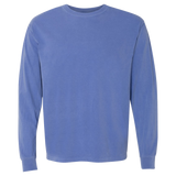 Comfort Colors Orange Beach Zip Code 36561 With Line Underneath - Long Sleeve Shirt