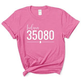 Gildan Helena Zip Code 35080 With Line Underneath - Short Sleeve Shirt