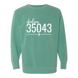 Comfort Colors Chelsea Zip Code 35043 With Line Underneath - Sweatshirt