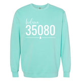 Comfort Colors Helena Zip Code 35080 With Line Underneath - Sweatshirt