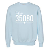 Comfort Colors Helena Zip Code 35080 With Line Underneath - Sweatshirt