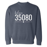 Comfort Colors Helena Zip Code 35080 With Line Underneath - Sweatshirt