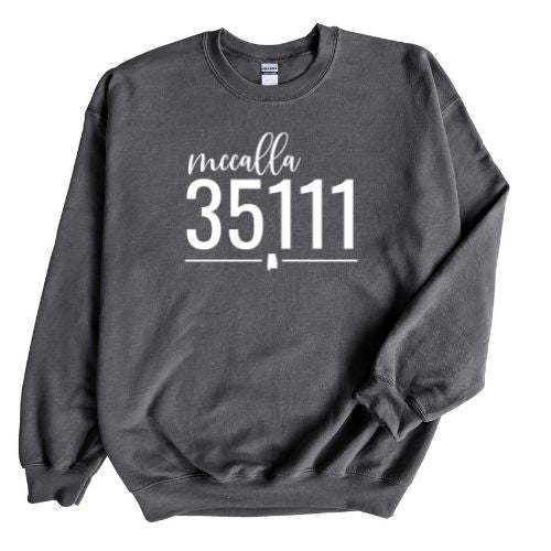 Gildan McCalla Zip Code 35111 With Line Underneath - Sweatshirt