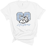 Go Huskies Leopard Cheer - Short Sleeve Shirt