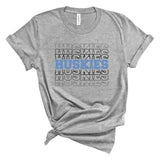 Huskies Repeated - Short Sleeve Shirt