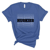 Huskies Repeated - Short Sleeve Shirt