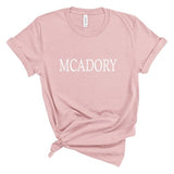 McAdory In All Caps - Short Sleeve Shirt