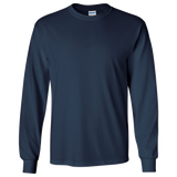 Gildan Alabaster Zip Code 35007 With Big State Outline - Long Sleeve Shirt