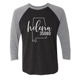 Helena Zip Code 35080 With Big State Outline - Raglan