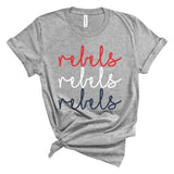 Rebels Cursive Times Three - Short Sleeve Shirt