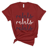 Rebels Cursive Times Three - Short Sleeve Shirt