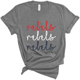 Rebels Cursive Times Three - Short Sleeve Shirt