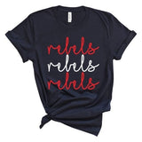 Rebels Cursive Times Three - Short Sleeve Shirt