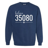 Comfort Colors Helena Zip Code 35080 With Line Underneath - Sweatshirt