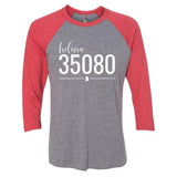 Helena Zip Code 35080 With Line Underneath - Raglan