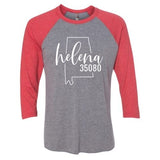 Helena Zip Code 35080 With Big State Outline - Raglan
